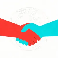 Global collaboration icon