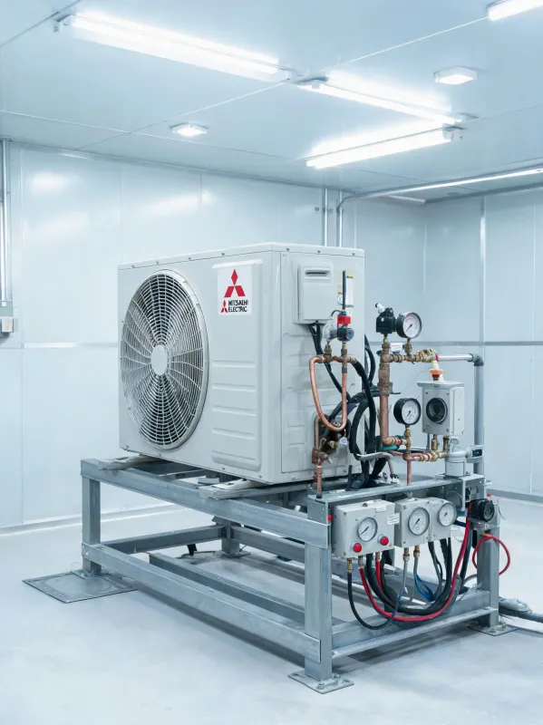 Inverter compressor test chamber