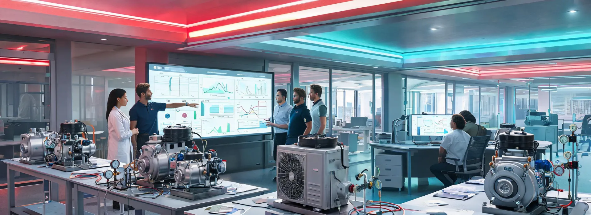 Mitsubishi Electric engineering collaboration space with HVAC prototypes
