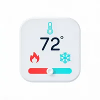 Controls thermostat icon