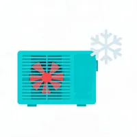 Cold climate heat pump icon